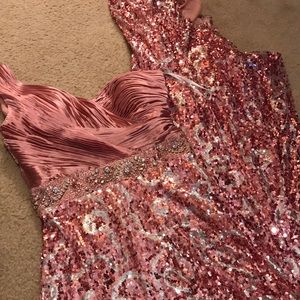Gorgeous hand beaded pageant dress